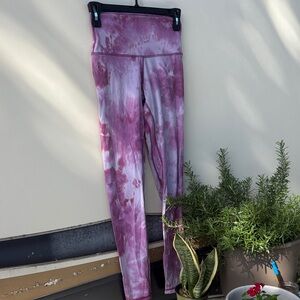 Purple Tie-Dye Leggings
